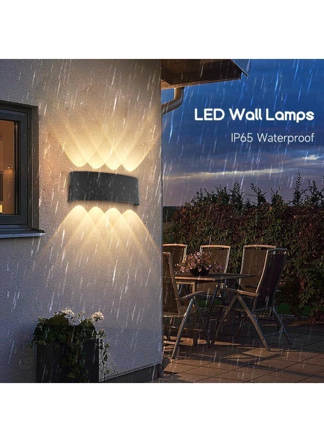 Firasa Matte Black LED Wall Light 8W 3000K Warm Glow | IP65 Waterproof Indoor/Outdoor Sconce for Living Room, Bedroom, Hallway, Garden & Ramadan Decor your - Image 5